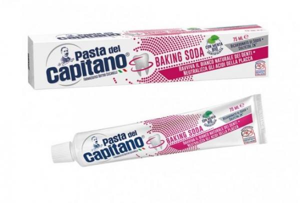 купить  Зубная паста отбеливающая Pasta del Capitano Baking Soda с содой, 100 мл