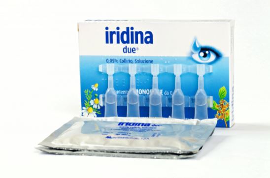 купить Капли для глаз IRIDINA DUE Collirio Monodose Отбеливающие и увлажняющие капли, монодоза 10 флаконов по 0,5 мл