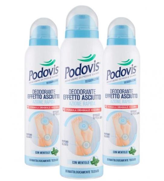Дезодорант - спрей для ног PODOVIS   c сухим эффектом , 150 мл                                                                    