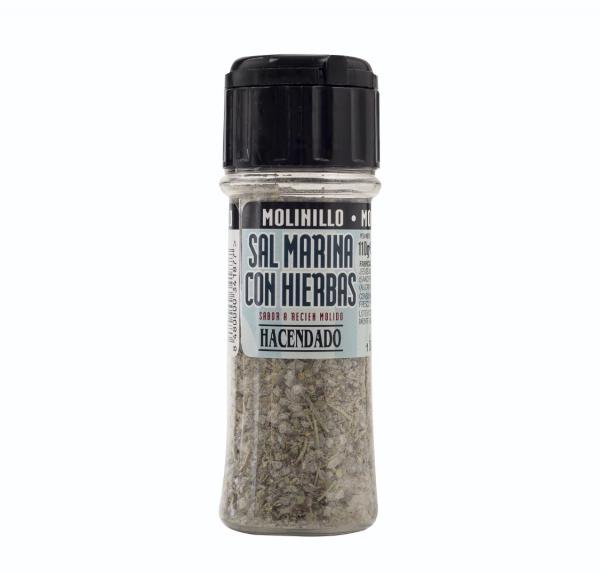 купить Морская соль с травами в мельнице HACENDADO, 110 г
