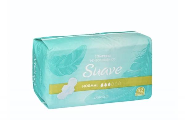 купить Женские гигиенические прокладки 3 каплиsuper  Suave Deliplus ,  32 шт \ уп