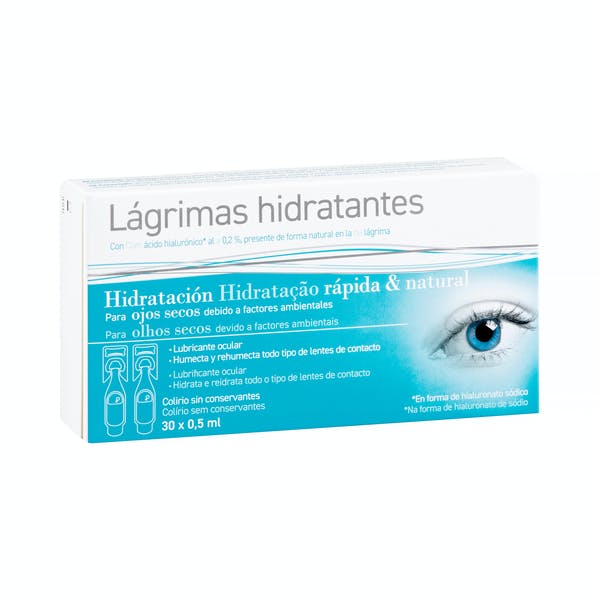 купить Капли для глаз искусственная слеза Lágrimas hidratantes, 30 шт 