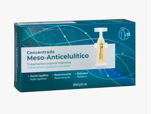Мезо-антицеллюлитный концентрат против целлюлита RNB Cosmetics Deliplus, 75 мл (15 x 5 ml)
