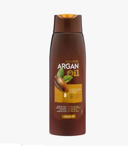 купить Шампунь для волос " жидкое золото" с аргановым маслом , кератином и маслом жожоба Argan Oil Deliplus, 400 мл 