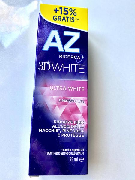 Зубная паста AZ 3D White Ultra White Ультра отбеливающая, 75мл