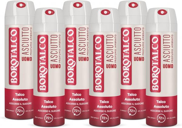 Новинка! спрей - дезодорант Бороталько мужской Borotalco Uomo Spray Asciutto