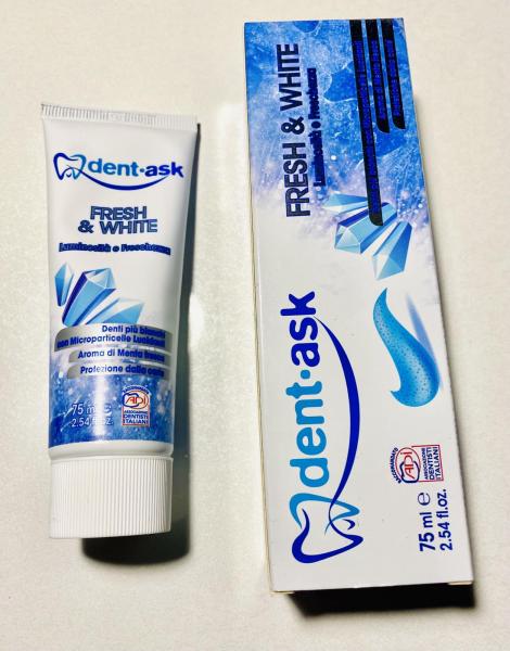 Зубная паста DENT ASK  Luminosità e Freschezza Fresh & White, 75 мл 